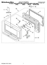 Whirlpool Microwave Outer Door Frame Assembly (biscuit) 8185430