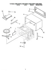 Whirlpool Microwave Outer Case (biscuit) 8185432