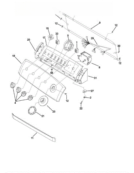 Frigidaire Harn-Y-Rot Sp/temp/x-Rinse 134123100