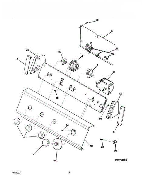 Frigidaire Harn-W-Rot Temp/sp W/o Opt 134122700