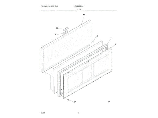 Frigidaire Freezer Panel-Freezer Chest 216117914