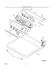 Frigidaire Dryer Closure,console Trim ,silver ,front 134019920