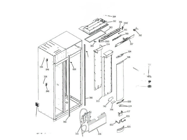 GE Freezer 4-40 X 1/4 Ph Sms WR02X11200