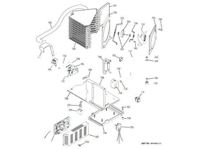 GE Freezer Retainer System Pan WR02X11221