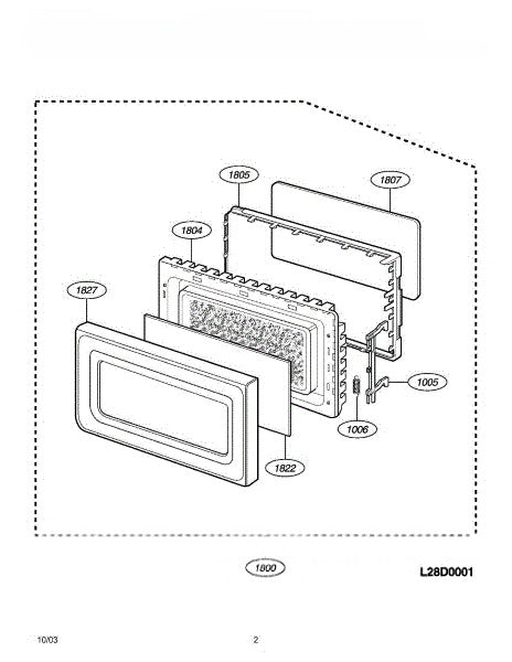 Frigidaire Microwave Door 5304435977