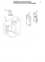 Whirlpool Microwave Control Panel (biscuit) 8204975
