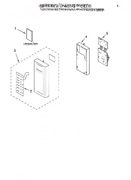 Whirlpool Microwave Control Panel (biscuit) 8204975