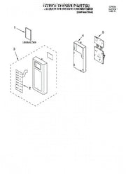 Whirlpool Microwave Control Panel (white) 8204973