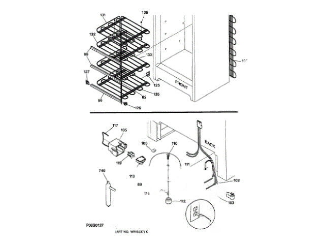 GE Freezer Overload Protector WR08X10011