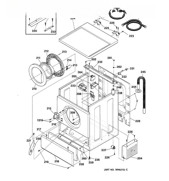 GE Screw-Hinge 10-16X.312 WH02X10085