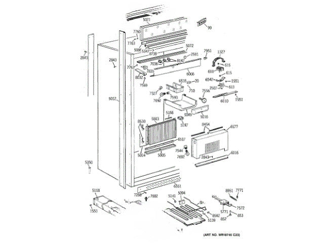 GE Freezer Support Clamps WR02X10525