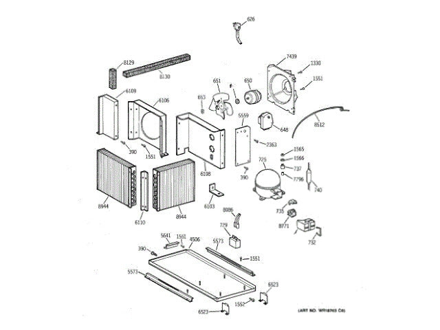GE Freezer Brkt. Cond Connecting WR02X10538