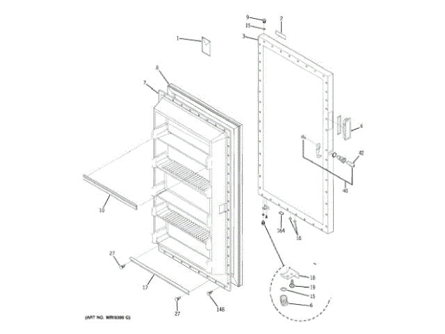 GE Freezer Screw WR01X10033