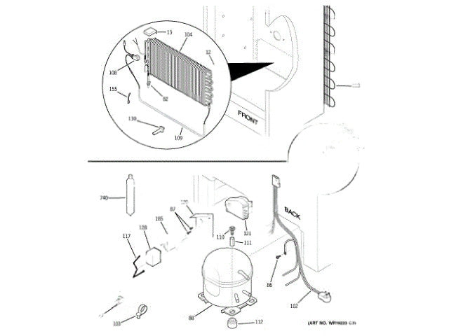GE Freezer Clip-Harness WR01X10368