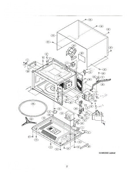 Frigidaire Microwave Casing 5304440818