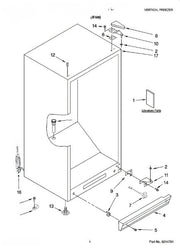 Whirlpool Freezer Bottom Hinge (white) 8210238