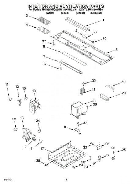 Whirlpool Microwave Brkt-Cpctr 8205559
