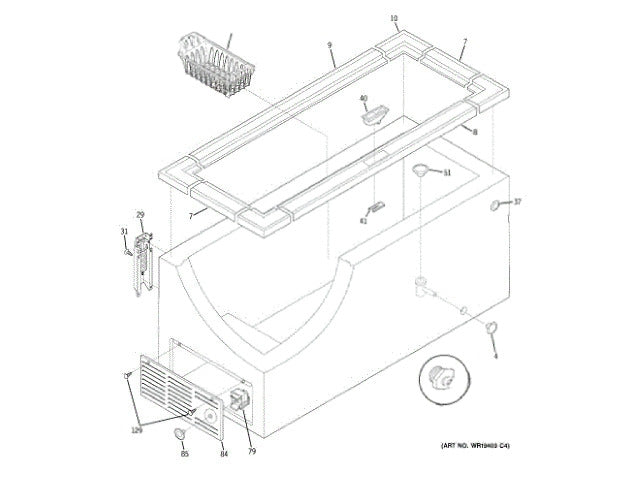 GE Freezer Support-Lock WR02X11759