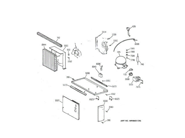 GE Freezer Ft Pan Bracket WR02X11837