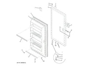 GE Freezer Panel-Inner Door Frzr WR77X10060