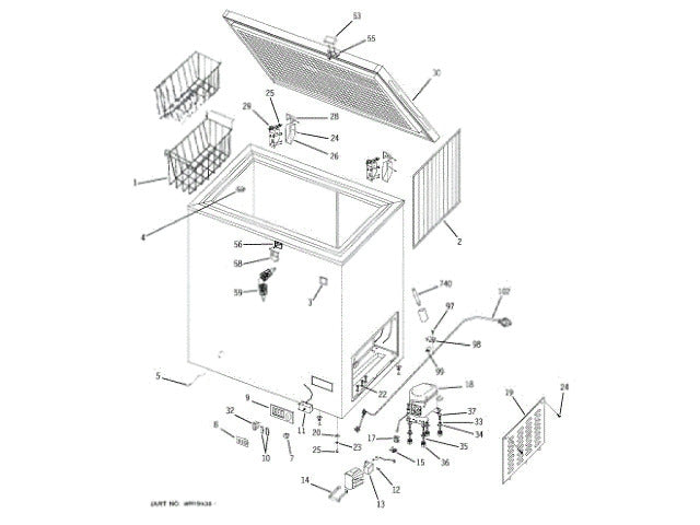 GE Freezer Screw WR01X10486