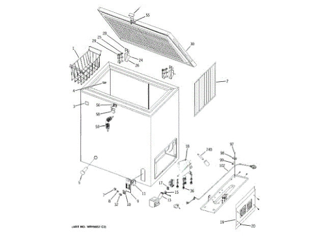GE Freezer Screw WR01X10488