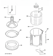 GE Bag Tub Overflow WH41X10106