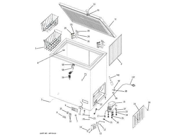 GE Freezer Screw WR01X10569