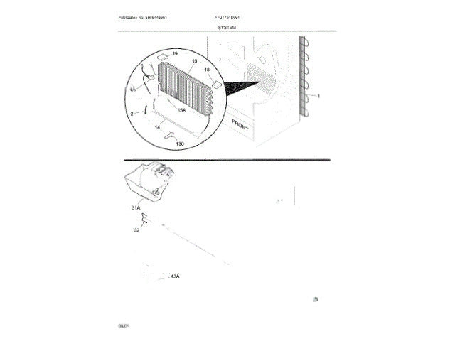 Frigidaire Freezer Main Harness 297021200
