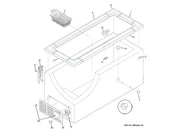 GE Freezer Plug Drain Exterior WR02X12063