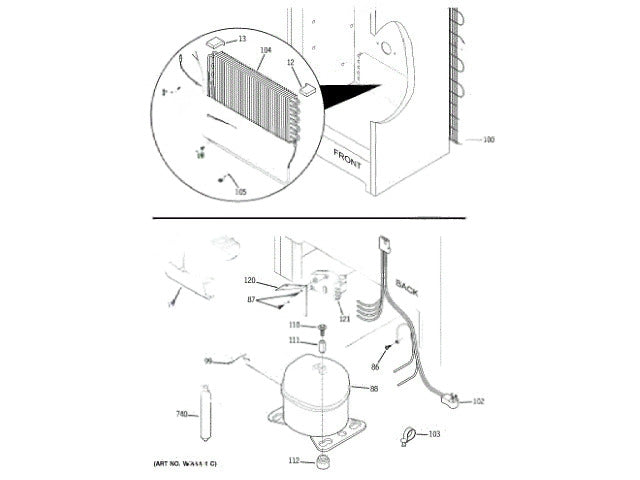 GE Freezer Pan-Drain WR02X12204