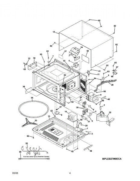 Frigidaire Microwave Label 5304453941