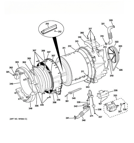 GE SCREW_ST6 35 WH02X10208