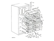 GE Freezer Supp Veg Basket Wire WR72X10200