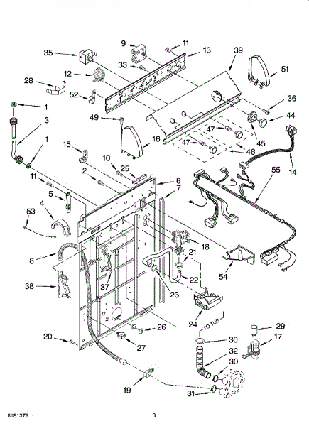 Whirlpool Control Panel 3956993