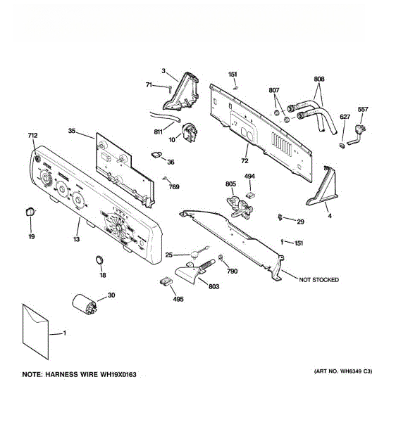 GE Dishwasher Badge Bg WD34X11189