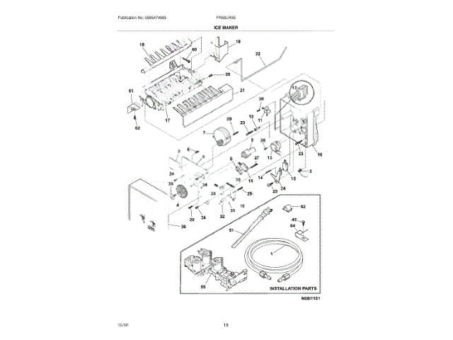 Frigidaire Freezer Screw 5304456660