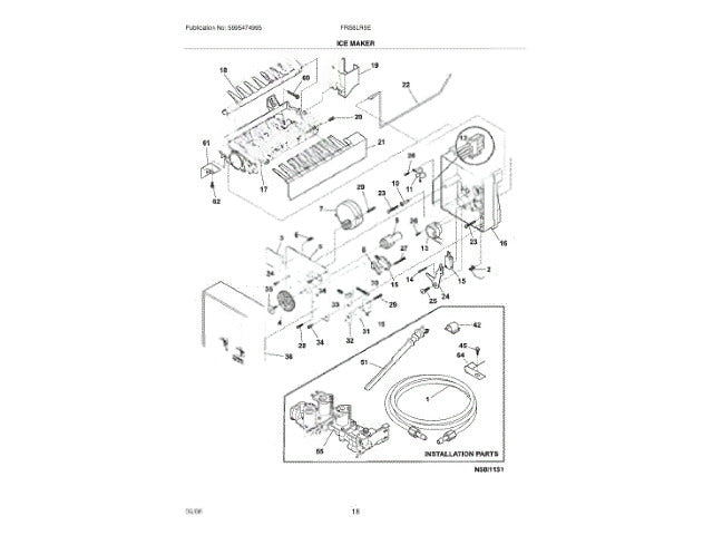 Frigidaire Freezer Screw 5304456666