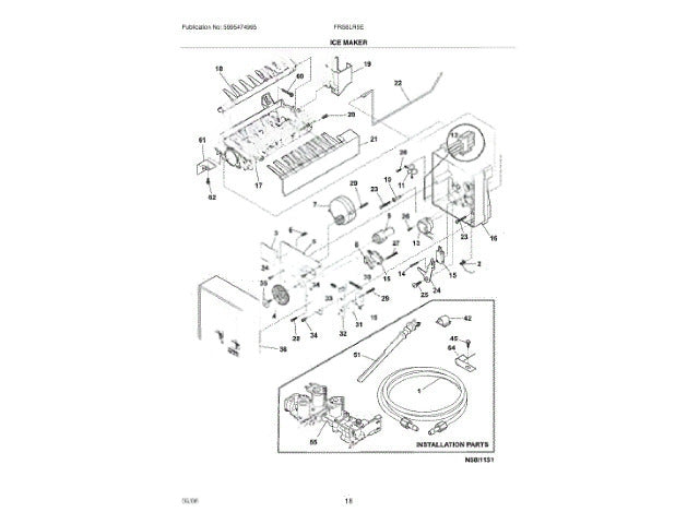 Frigidaire Freezer Terminal 5304456688