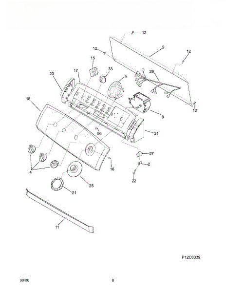 Frigidaire Wiring Harness 134546300