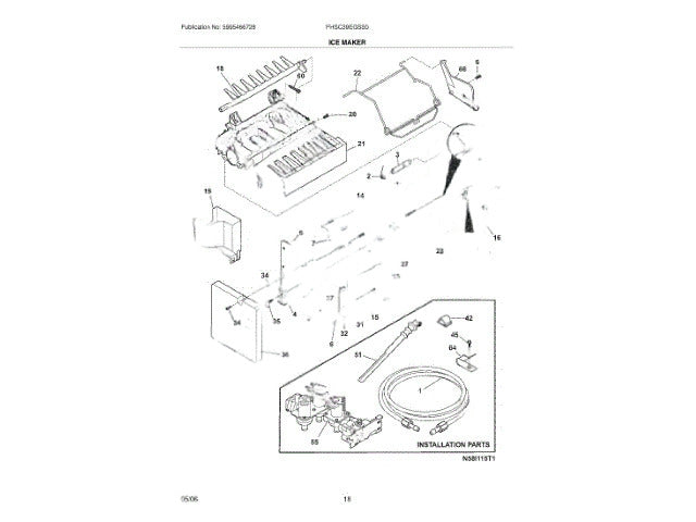 Frigidaire Freezer Screw 5304455676