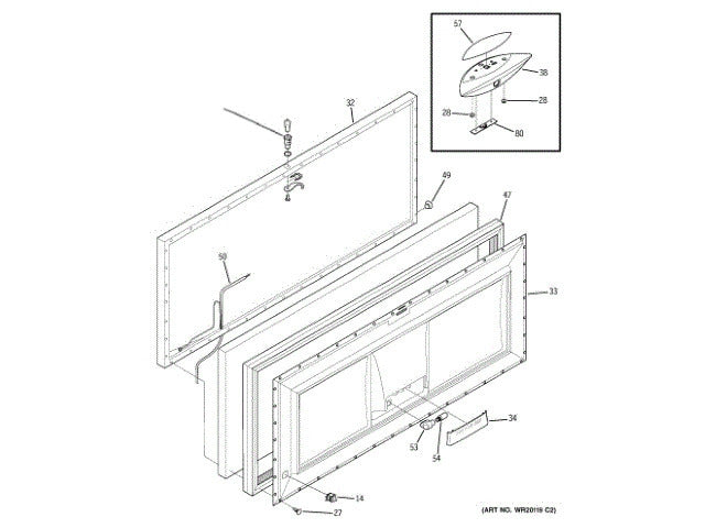 GE Freezer Handle Wh WR12X10869