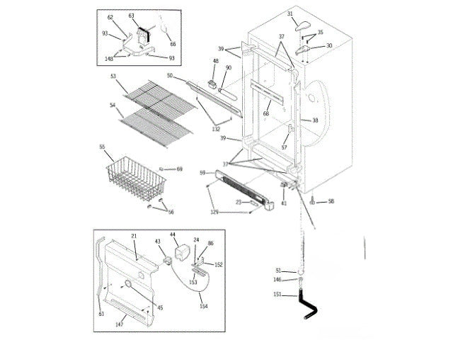 GE Freezer Cover-Evaporator WR17X12165