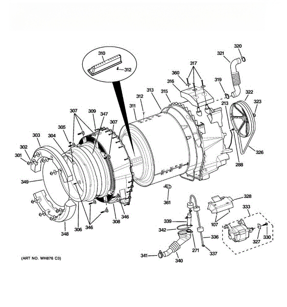 GE Screw M5 12 WH02X10234