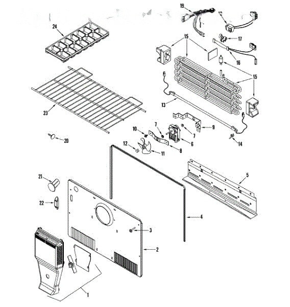 Whirlpool Refrigerator Kit, Evaporator 12002262