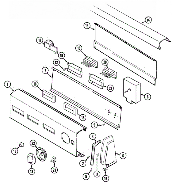 Whirlpool Switch, Pushbutton 21001259