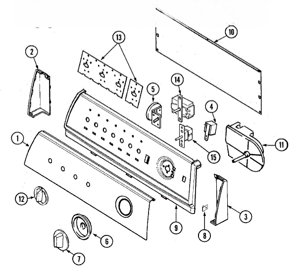 Whirlpool Control Panel 21001700