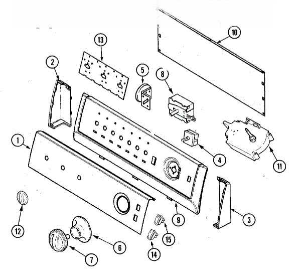 Whirlpool Panel, Control (bsq) 21001807