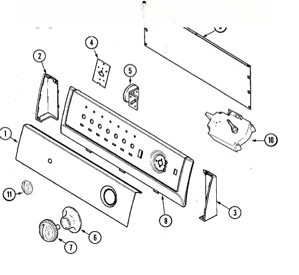 Whirlpool Panel, Control (bsq) 21001782