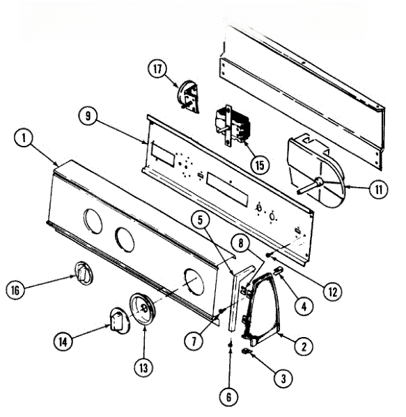 Whirlpool Control Panel 21001017